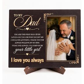 1st Fathers Day Gift for New Dad, Daddy's Girl Boy Photo Frame for Home Office Decor, Fathers Day Gift for Daddy from Daughter, 1st Fathers Day Picture Frame 4x6 Wooden Keepsake for Baby Papa Memories in Saudi Arabia