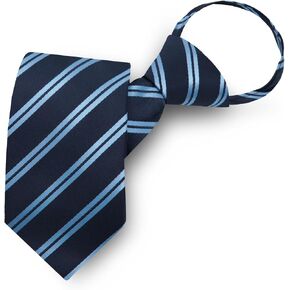 Striped Ties for Men, Zipper Adjustable Mens Tie Pre-tied Plaid Mens Neckties for Formal Meeting Party Wedding in Saudi Arabia