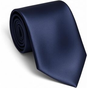 Made in Italy Elegant Men's Solid Color Wedding Tie Necktie, Silk Satin, No Duties and Customs Fees in Saudi Arabia