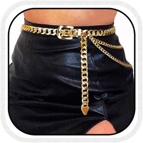 Gold Chain Belt Belly Body Chain Jewelry Rave Accessories for Women in Saudi Arabia