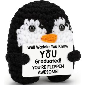 BiuNiuring Grandpa Gifts for Birthday, Handmade Crochet Mini Penguin Father's Day for Grandpa from Granddaughter Grandson, Funny I Love You Gift for Grandfather Greatgrandpa Decor in Saudi Arabia