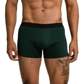 ayaecofashion Men's Organic Pima Cotton Boxer Briefs | Dark Teal/L in Saudi Arabia