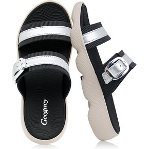 Lightweight Slip On Summer Non-slip Beach Slide Sandals for Women | Water friendly,quick-dry, cushioned footbed, anti-slip outsole.Perfect for beach, pool, travel, indoor & outdoor in Saudi Arabia
