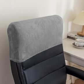 EFELIM Velvet Office Chair Headrest Cover for Computer Desk Chair Headrest Slipcover Headrest Protector Dust Headrest Slipcover (Coffee,2 Pack) in Saudi Arabia