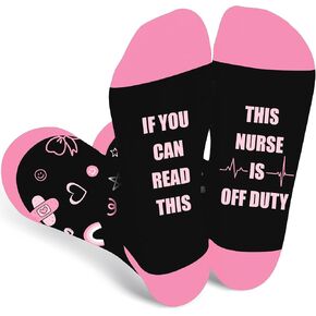 Teacher Principal Nurse Gifts,Administrative Professional Day Gifts,Appreciation Gift for Women Men,Funny Socks in Saudi Arabia