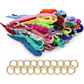 Paracord Keychain, 20/33/40 Pack Braided Rope Keychains for Bags, Keys, Carabiner Zipper Pull in Saudi Arabia