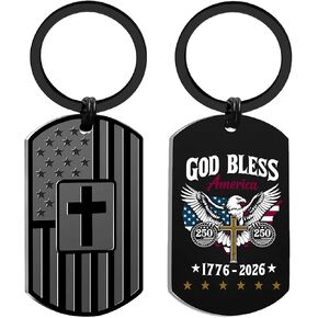 250th Anniversary USA Keychain - 4th of July Decorations - 250 Years of America 1776-2026 Gifts for Veterans Soldiers Military in Saudi Arabia