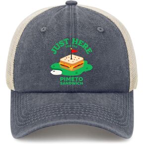 Just Here for the Pimento Cheese Sandwich Hats for Womens Stylish Washed in Kuwait
