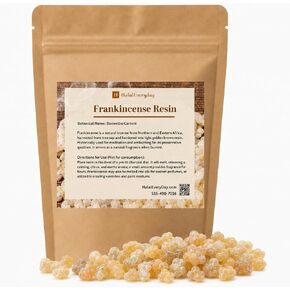 HalalEveryDay Frankincense Resin Tears from Ethiopia Gum Olbinum Boswelia Serrata, 16 oz / 1 lb Bag, Resin for Home Fragrance, Bakhoor and Incense Use in Saudi Arabia