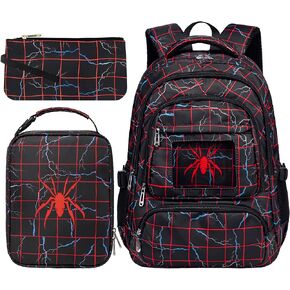 Kids Backpack for School With Lunch Box Boys Backpacks for Elementary Kindergarten Preschool Mochila Para Niños 6-8 10-12 4 5 6 7 8 9 10 11 12 in Saudi Arabia