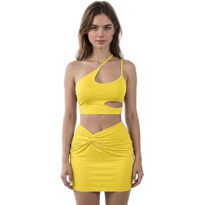 Women’s One Shoulder Sports Bra Asymmetrical Crop Top with Cutout Detail, Sexy Workout Top for Yoga Gym Running in Saudi Arabia
