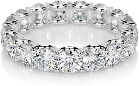 2 carats Round Cut Wedding bands for women Moissanite wedding bands 925 Sterling Silver womens wedding rings in Kuwait