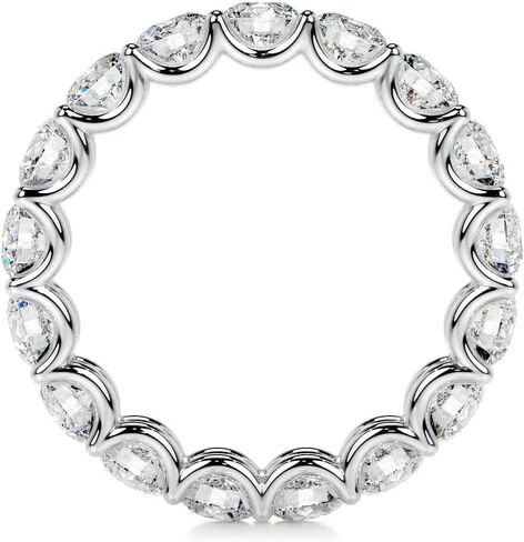 2 carats Round Cut Wedding bands for women Moissanite wedding bands 925 Sterling Silver womens wedding rings in Kuwait