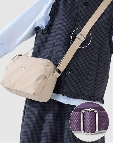 Small Casual Solid Nylon Shoulder bags for Women Fahshion Zipper Crossbody Bag Soft Top Handle Handbag Purse in Saudi Arabia