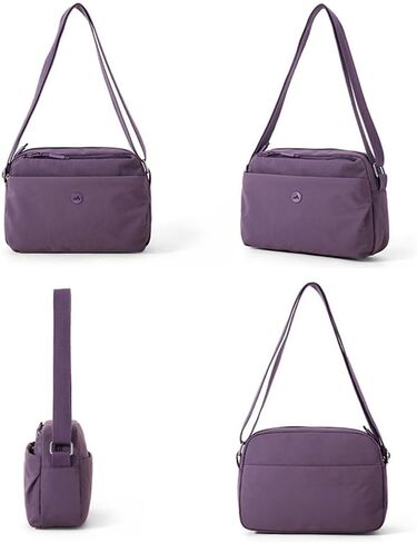 Small Casual Solid Nylon Shoulder bags for Women Fahshion Zipper Crossbody Bag Soft Top Handle Handbag Purse in Saudi Arabia
