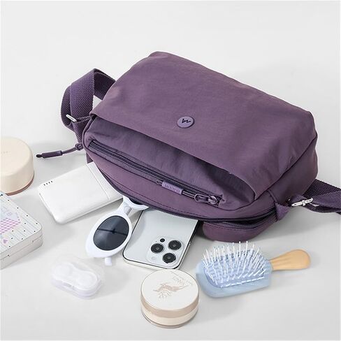 Small Casual Solid Nylon Shoulder bags for Women Fahshion Zipper Crossbody Bag Soft Top Handle Handbag Purse in Saudi Arabia