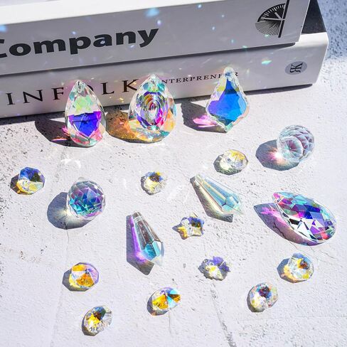 215Pcs DIY Sun Catcher Making Craft Kits for Adults Decorative Hanging Prisms Beads Ornaments Rainbow Maker for Indoor Outdoor Decor Christmas Wedding Party Gifts for Women in Saudi Arabia