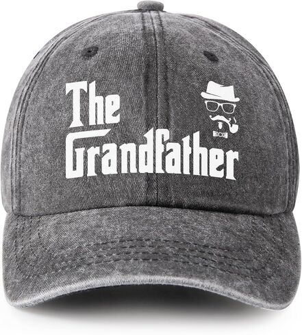 Gifts for Grandfather Grandpa Hat, Grandfather Birthday Father Day Ideas-Adjustable Baseball Cap in Saudi Arabia