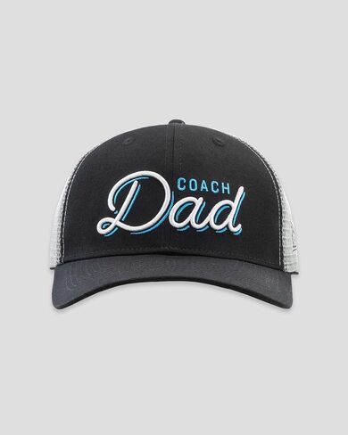 Baseballism Coach Dad Baseball Dad Snapback Trucker Cap Black in Kuwait