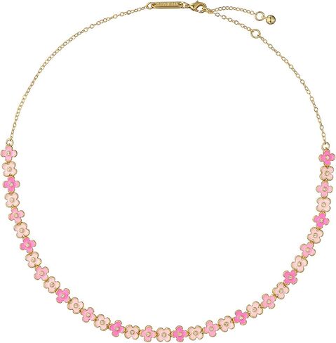 Ted Baker London Gabriella Garland Necklace for Women (Gold/Pink Multi & Crystal) in Kuwait
