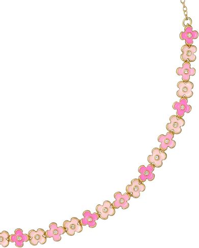 Ted Baker London Gabriella Garland Necklace for Women (Gold/Pink Multi & Crystal) in Kuwait