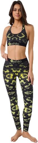 سراويل ضيقة للسيدات من Ethika، سراويل يوجا سميكة عالية الخصر، سراويل يوجا للتمرين والجري للنساء - ساحرة in Kuwait