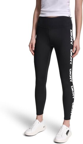 DKNY Womens High Waist 7/8 Length Repeat Logo Legging in Kuwait