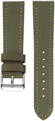 Canvas Genuine Leather Watch Strap For Omega Seamaster 300 Speedmaster De Ville bracelet with Pin Buckle in Saudi Arabia