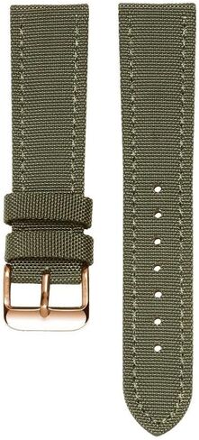 Canvas Genuine Leather Watch Strap For Omega Seamaster 300 Speedmaster De Ville bracelet with Pin Buckle in Kuwait