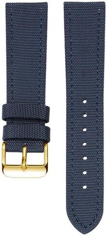Canvas Genuine Leather Watch Strap For Omega Seamaster 300 Speedmaster De Ville bracelet with Pin Buckle in Kuwait