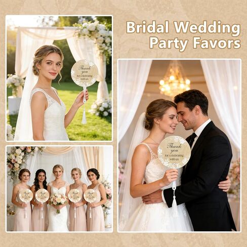 100Pcs Wedding Hand Fans with Tassels for Guests Retro Lace Plastic Portable Handheld Fans with A Table Sign Bulk Party Favors for Wedding Bridal Shower Ceremony Decor Appreciation Gifts（Lace Flower） in Saudi Arabia