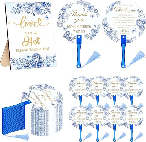 100Pcs Wedding Hand Fans with Tassels for Guests Retro Lace Plastic Portable Handheld Fans with A Table Sign Bulk Party Favors for Wedding Bridal Shower Ceremony Decor Appreciation Gifts（Lace Flower） in Saudi Arabia