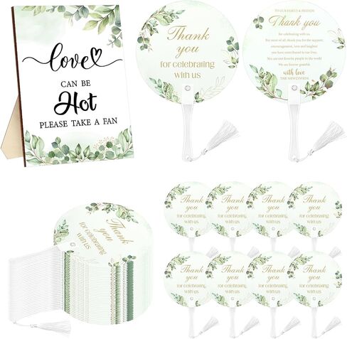 100Pcs Wedding Hand Fans with Tassels for Guests Retro Lace Plastic Portable Handheld Fans with A Table Sign Bulk Party Favors for Wedding Bridal Shower Ceremony Decor Appreciation Gifts（Lace Flower） in Saudi Arabia