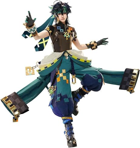 KIRA KIRA Genshin Kinich Cosplay Costumes Doki-SR Game Genshin Natlan Kinich Costume Outfits for Halloween in Kuwait