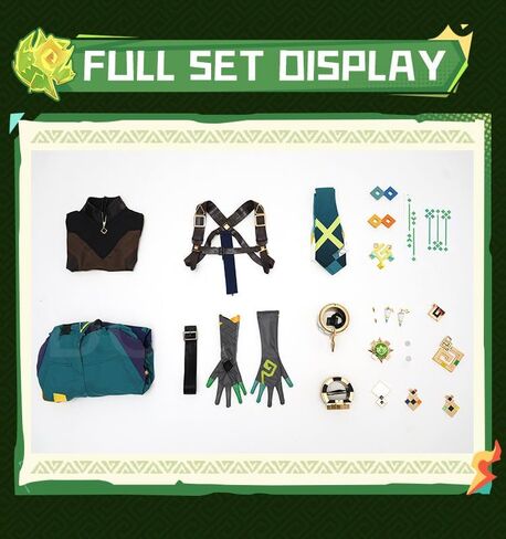 KIRA KIRA Genshin Kinich Cosplay Costumes Doki-SR Game Genshin Natlan Kinich Costume Outfits for Halloween in Kuwait