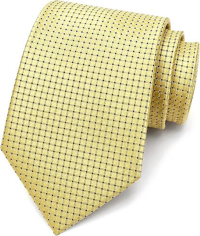 Men's Woven Jacquard Neckties 3.2" Wide 58" Long Formal Tie for Business Weddings Graduations Micro Grid Patterns in Saudi Arabia