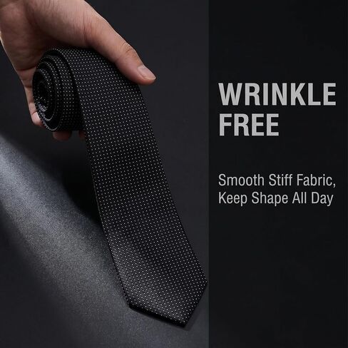 Men's Woven Jacquard Neckties 3.2" Wide 58" Long Formal Tie for Business Weddings Graduations Micro Grid Patterns in Saudi Arabia
