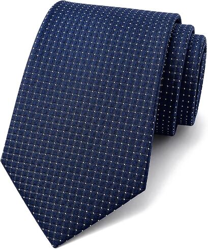 Men's Woven Jacquard Neckties 3.2" Wide 58" Long Formal Tie for Business Weddings Graduations Micro Grid Patterns in Saudi Arabia