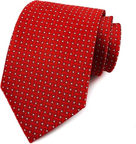 Men's Woven Jacquard Neckties 3.2" Wide 58" Long Formal Tie for Business Weddings Graduations Micro Grid Patterns in Saudi Arabia