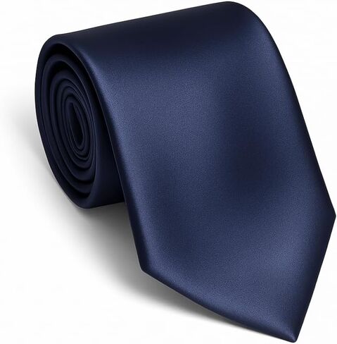 Made in Italy Elegant Men's Solid Color Wedding Tie Necktie, Silk Satin, No Duties and Customs Fees in Saudi Arabia