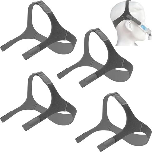 2 Packs Replacement Headgear for Nuance Pro CPAP Mask, CPAP Headgear Compatible with Philips Respironics Nuance Pro Gel Nasal Pillows Mask, Soft Breathable, Strong Velcro, Anti-Leak Fit in Saudi Arabia