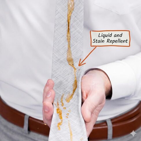 Tough Apparel Men’s 3.25" Standard Width Tie – Performance Dress Tie – Wrinkle & Stain Resistant – Machine Washable in Saudi Arabia