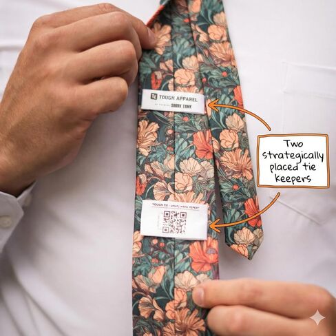Tough Apparel Men’s 3.25" Standard Width Tie – Performance Dress Tie – Wrinkle & Stain Resistant – Machine Washable in Saudi Arabia