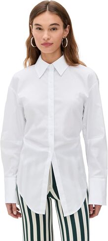 SIMONMILLER Women's Loch Poplin Button Up in Saudi Arabia