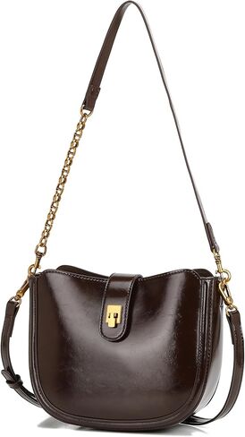 Women’s PU Leather Shoulder Bag, Fashion Hobo Crossbody Handbag with Adjustable Strap, Casual Underarm Purse in Saudi Arabia