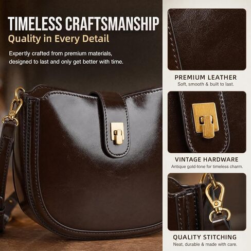 Women’s PU Leather Shoulder Bag, Fashion Hobo Crossbody Handbag with Adjustable Strap, Casual Underarm Purse in Saudi Arabia