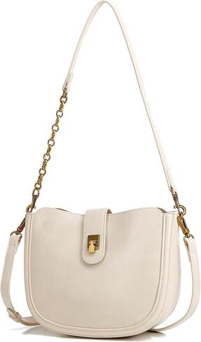 Women’s PU Leather Shoulder Bag, Fashion Hobo Crossbody Handbag with Adjustable Strap, Casual Underarm Purse in Saudi Arabia