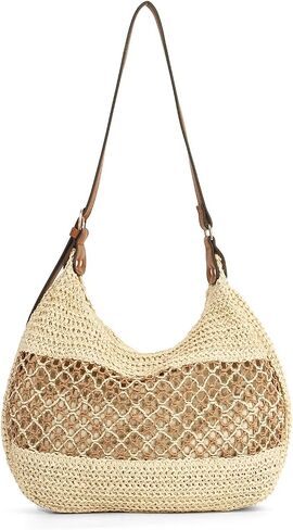 Women's Straw Weaving Hobo Bag, Woven Beach Bag, Summer Travel Beach Handbags 2026 in Kuwait