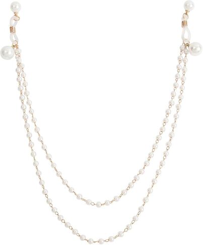 White Pearl Tassel Non Piercing Nipple Chain Jewelry for Women Layered Beaded Chest Chain Festival Rave Pearl Nipple Accessories Jewelry in Kuwait