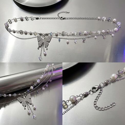 Butterfly Silver-Tone Multi-Layer Belly Navel Body Chain Trend Hollowed out in Kuwait